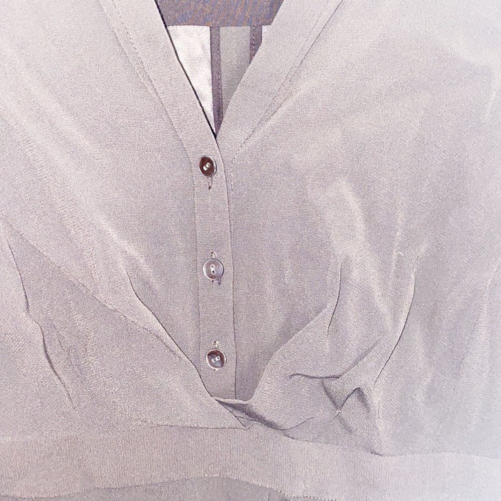 Classiques.Entier Brown 3/4 Length Sleeve Business Casual Dress - Picture 7 of 12